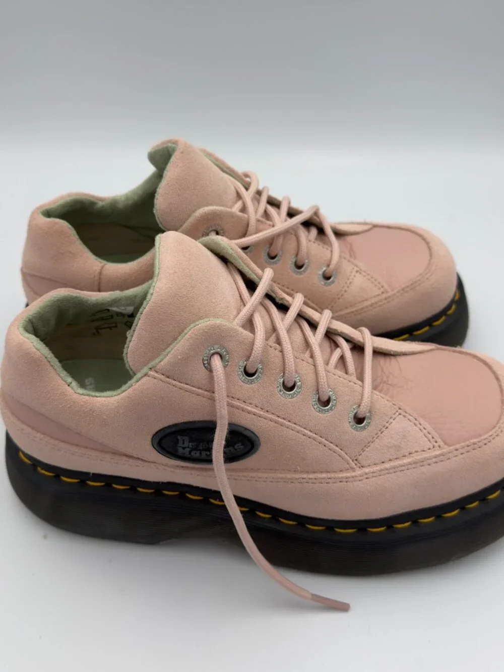 Dr. Martens Buzz 5-Eye Powder Pink Platform Shoes
